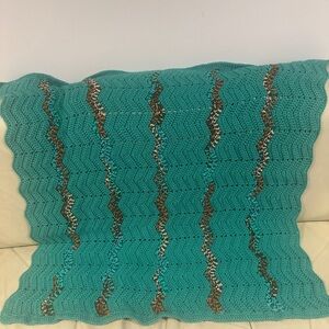 Handmade Knit  crochet blanket